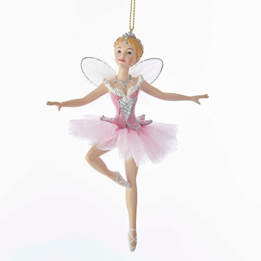 KURT ADLER 5.88" SUGAR PLUM FAIRY ORNAMENT WITH WINGS - Tree Treasures