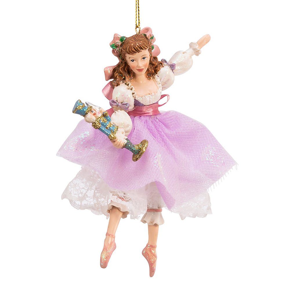 KURT ADLER 6" RESIN NUTCRACKER SUITE CLARA ORNAMENT - Tree Treasures