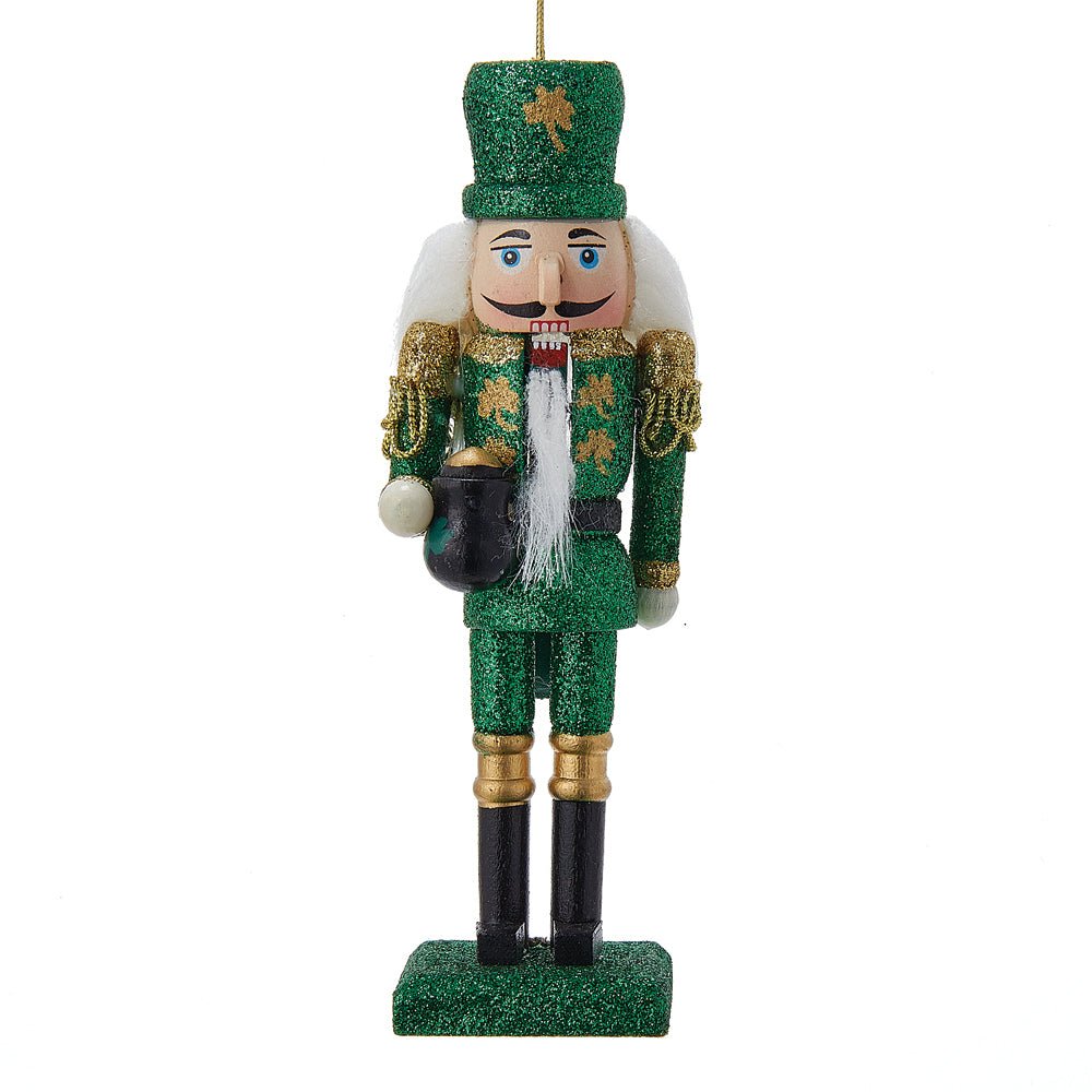 KURT ADLER 6" WOODEN IRISH NUTCRACKER ORNAMENT - Tree Treasures