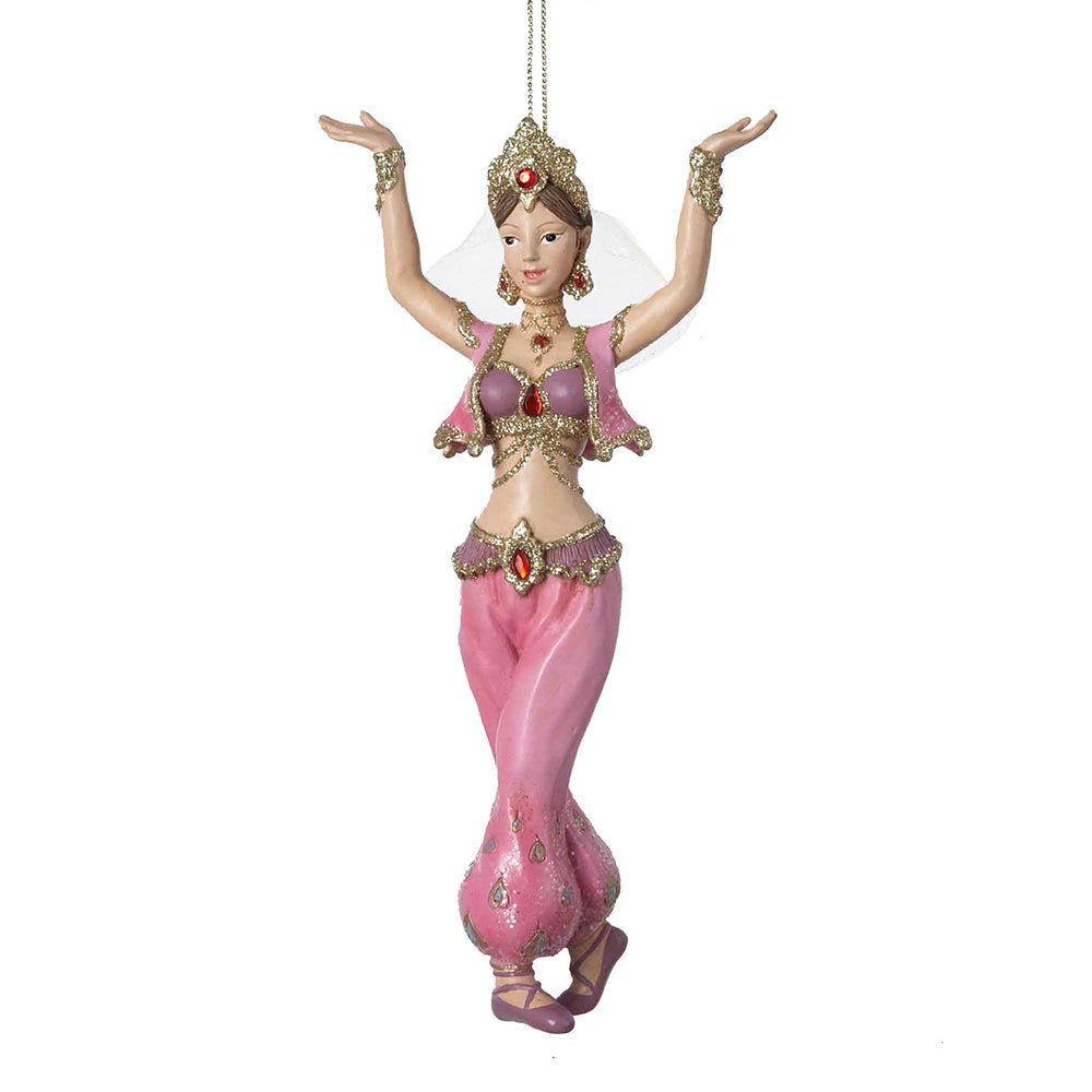 KURT ADLER 6.5" RESIN ARABIAN DANCER ORNAMENT - Tree Treasures