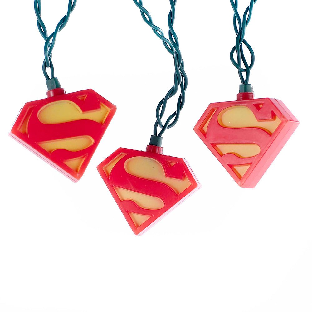 Kurt Adler 9' Plug - In Superman™ Light Set – 10 UL - Certified Lights - Tree Treasures