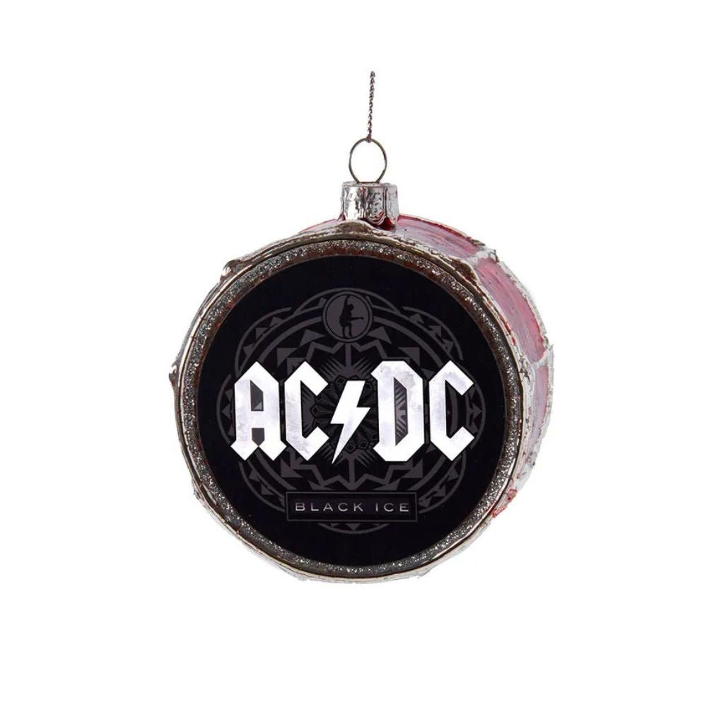 Kurt Adler AC/DC© Glass Ornament, 3.25 Inches - Tree Treasures