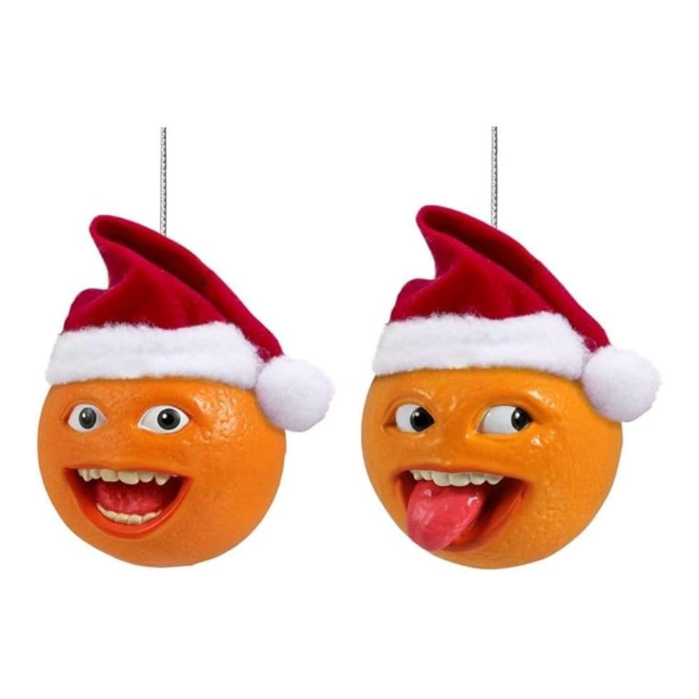 Kurt Adler Annoying Orange© Ornaments, Set Of 2 - Tree Treasures