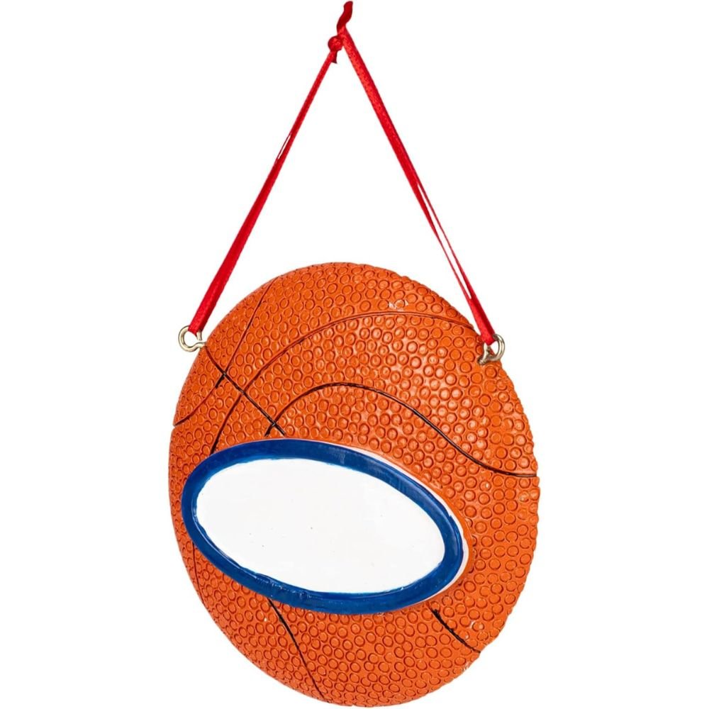 Kurt Adler Basketball Ornament For Personalization, 3.25 Inches - Tree Treasures