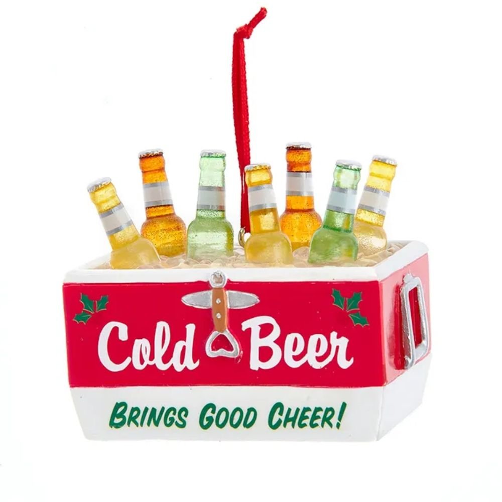 Kurt Adler Beer Cooler Ornament, 2.375 Inches - Tree Treasures