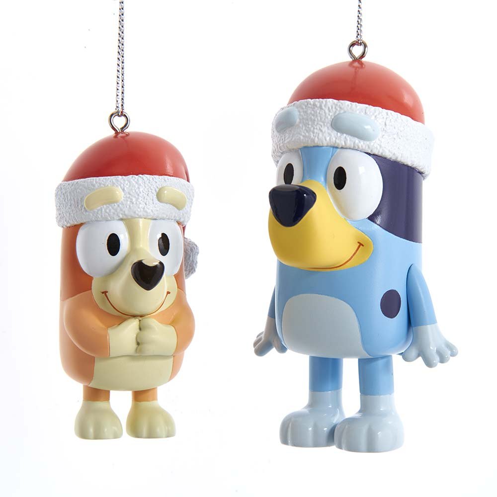 Kurt Adler Bluey and Bingo Blow Mold Ornament 2 Assorted - Tree Treasures
