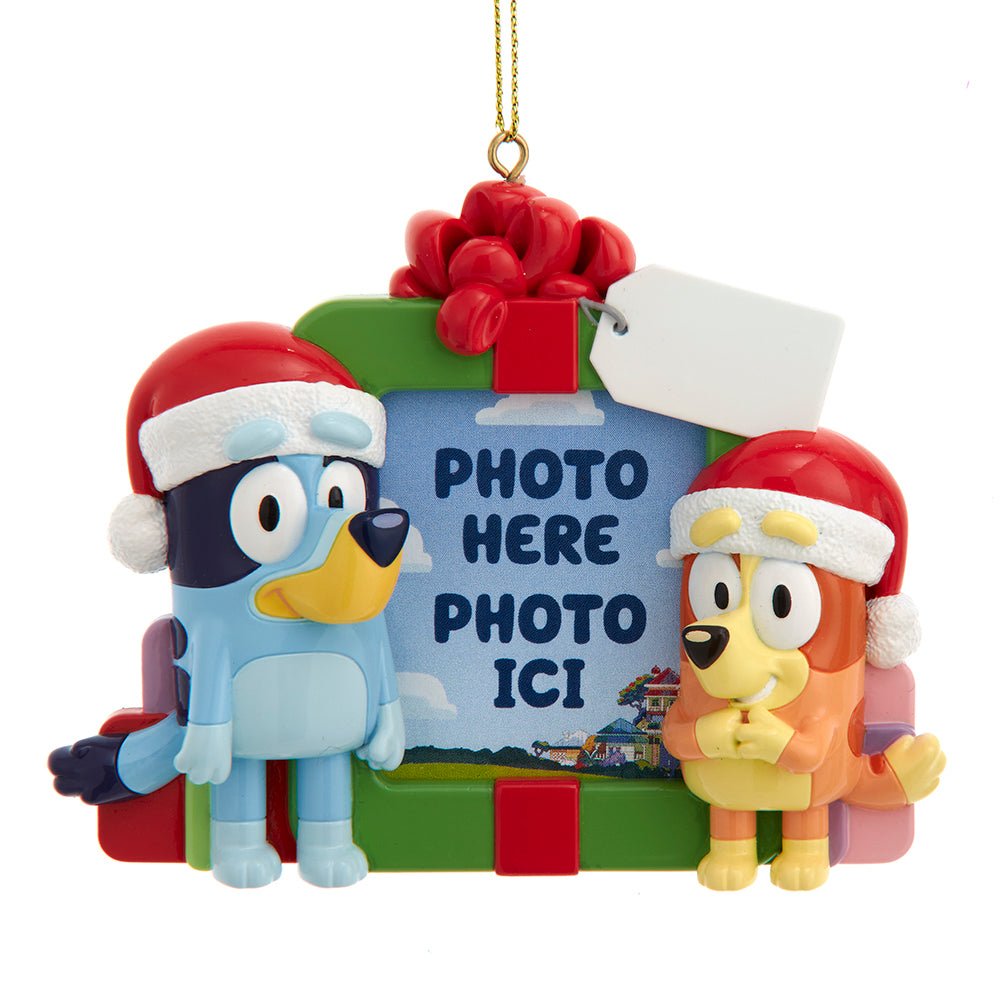 Kurt Adler Bluey™ and Bingo Picture Frame Ornament - Tree Treasures