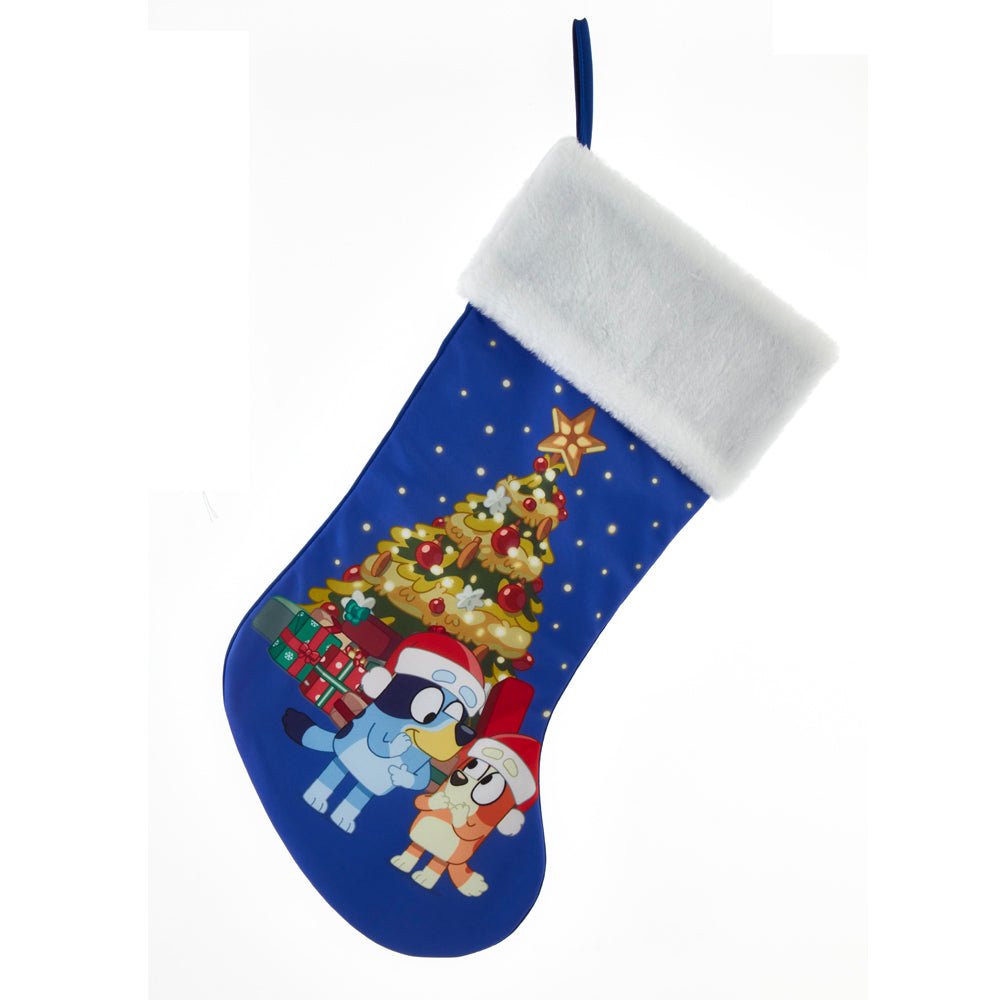 Kurt Adler Bluey™ and Bingo Stocking – 19" Festive Christmas Decor - Tree Treasures