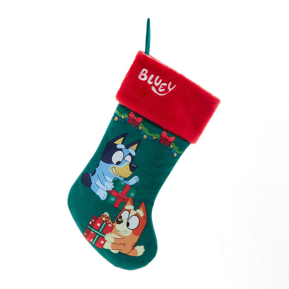 Kurt Adler Bluey™ & Bingo Opening Presents Christmas Stocking - Tree Treasures