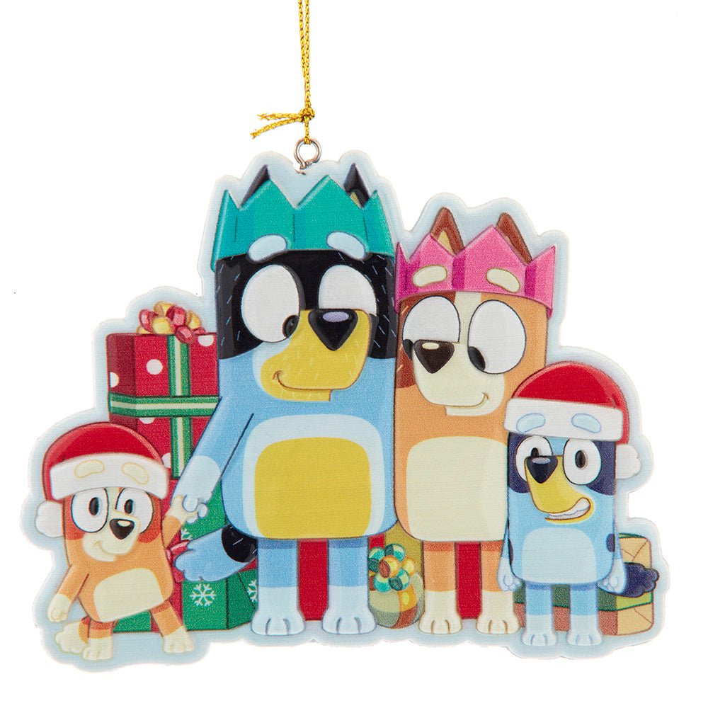 Kurt Adler Bluey™ Double - Sided "Hooray It's Christmas" Ornament - Tree Treasures