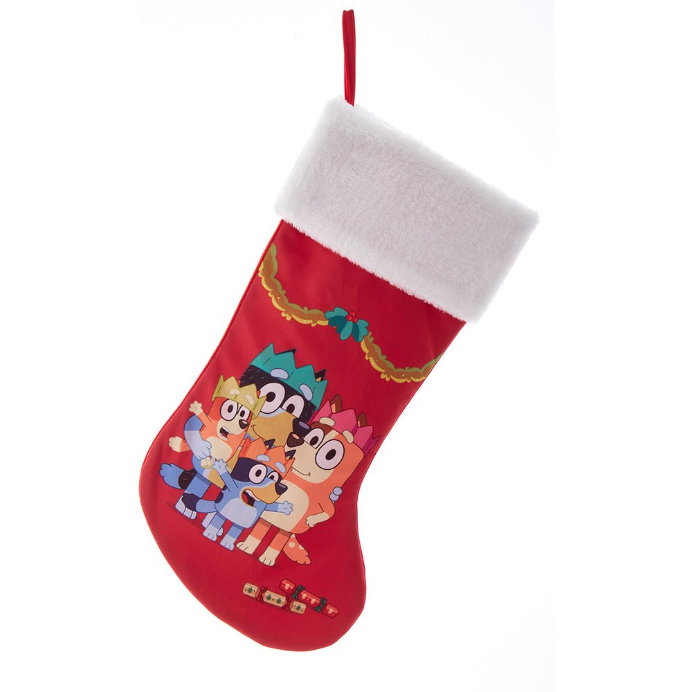 Kurt Adler Bluey™ & Family Christmas Party Stocking – 19 - Inch - Tree Treasures