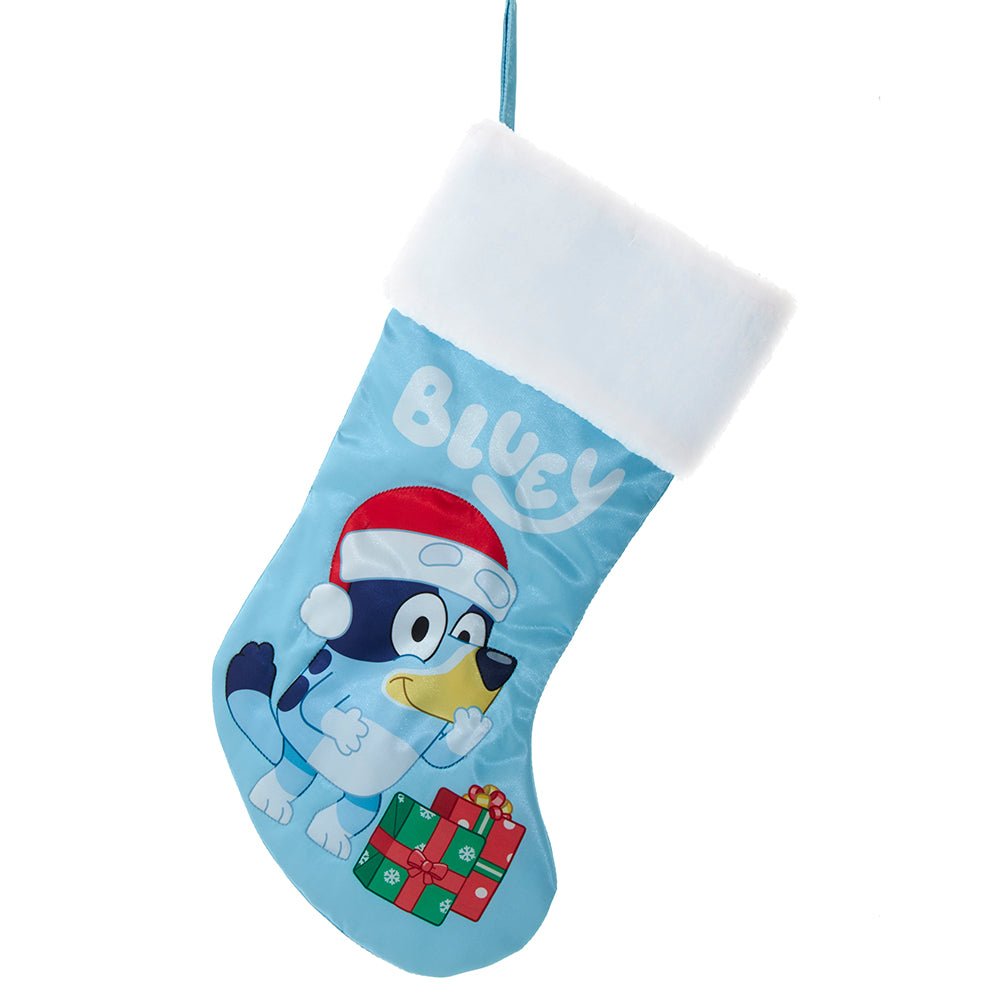 Kurt Adler Bluey™ With Presents Christmas Stocking – 19" Plush Cuff - Tree Treasures