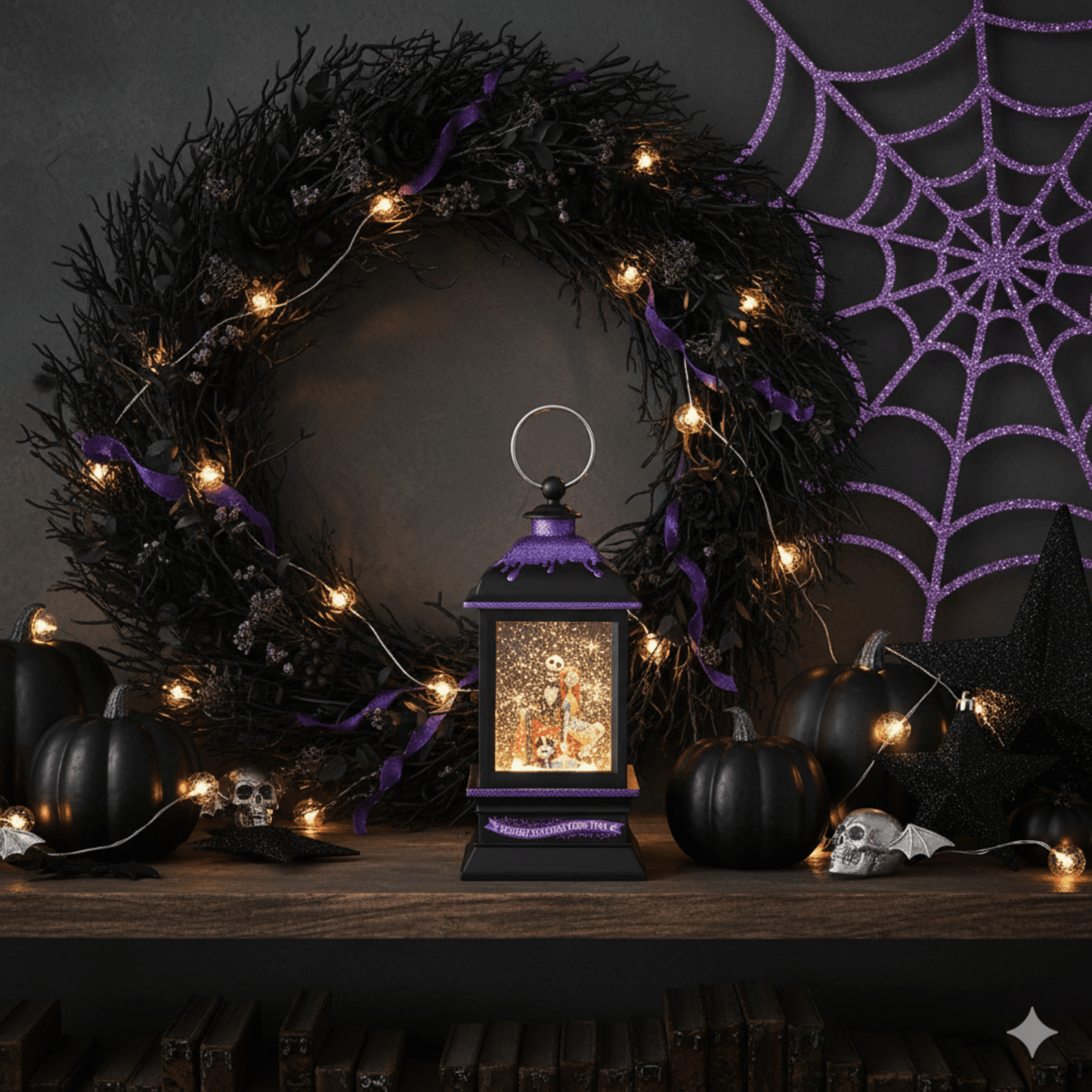 Kurt Adler Disney© Jack & Sally Musical Light - Up Tablepiece - Tree Treasures