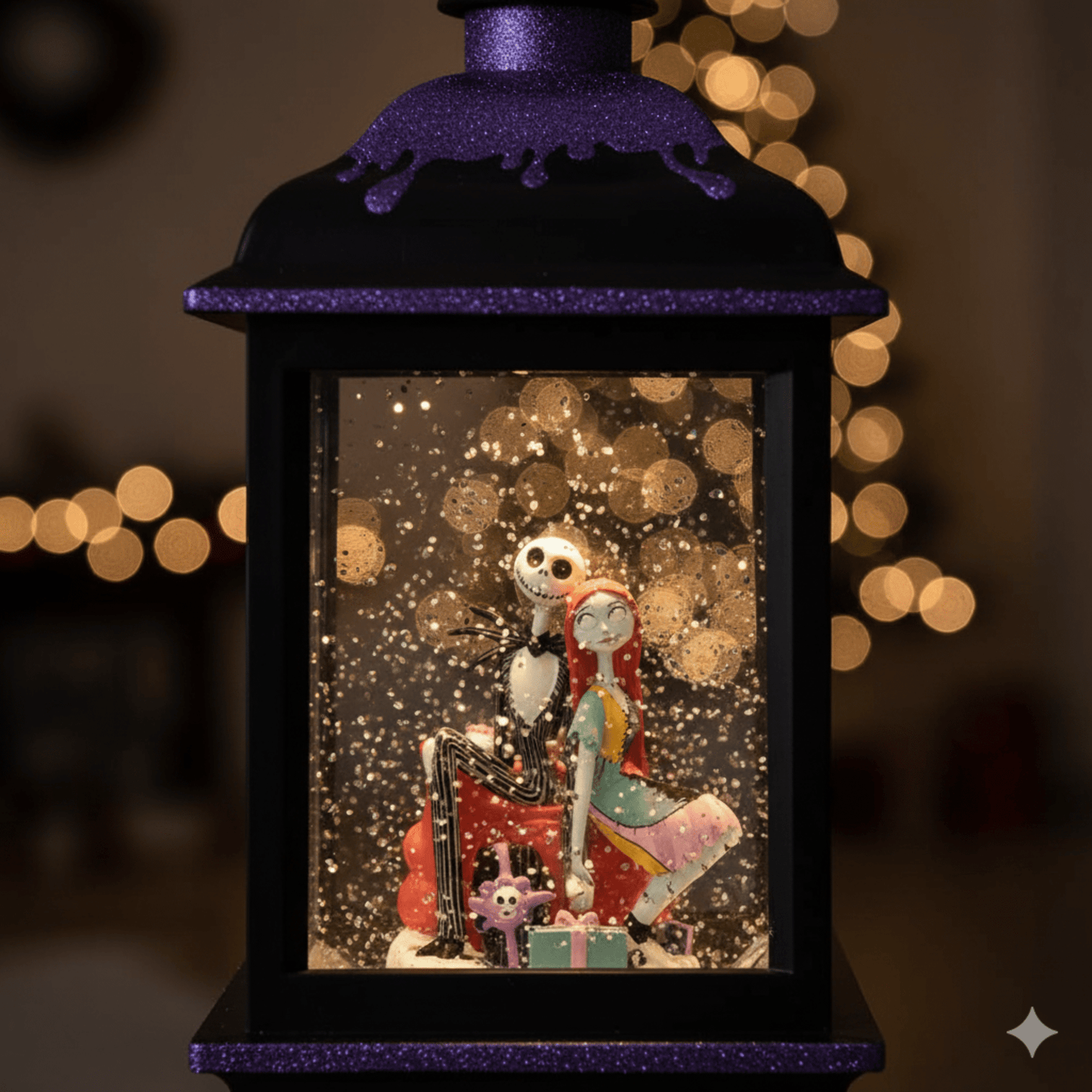 Kurt Adler Disney© Jack & Sally Musical Light - Up Tablepiece - Tree Treasures