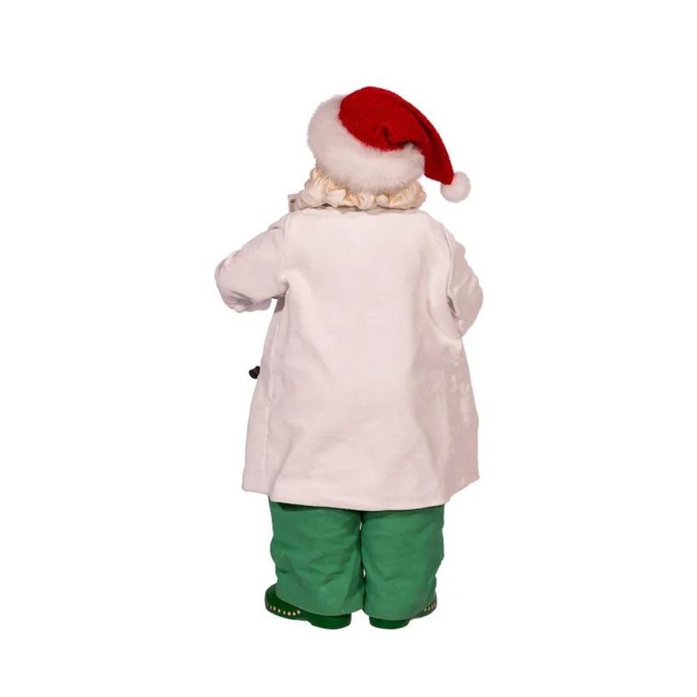 Kurt Adler Fabriché™ Doctor Santa Holding Face Masks, 10.5 Inches - Tree Treasures