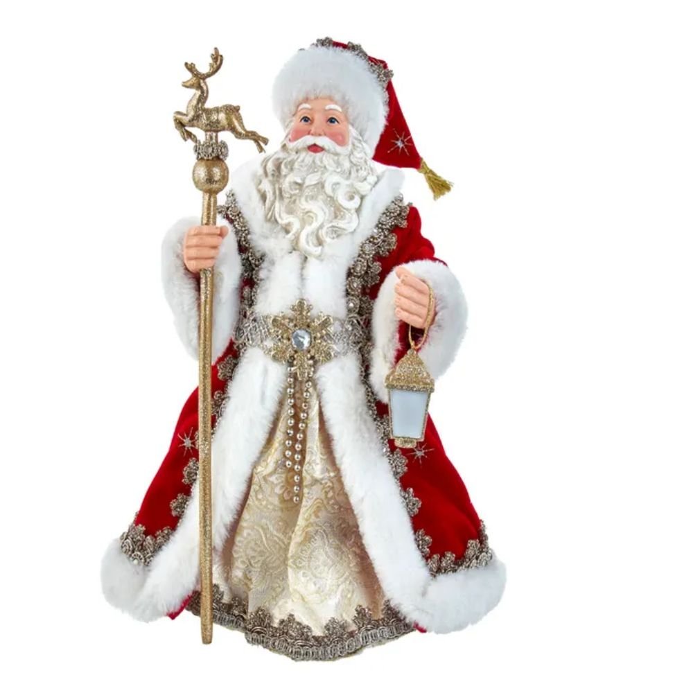 Kurt Adler Fabriché™ Regal Red Santa Figurine, 10.5 - Inches - Tree Treasures
