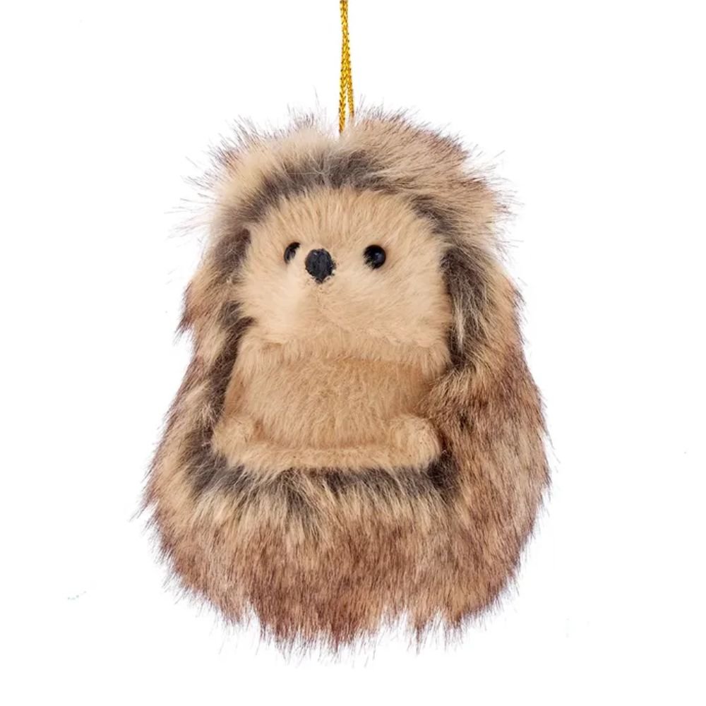 Kurt Adler Furry Hedgehog Ornament - Tree Treasures