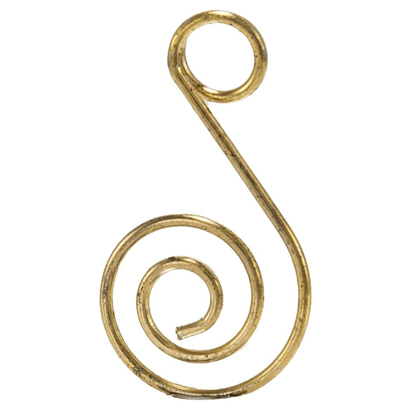 Kurt Adler Gold Ornament Hooks – 1.25" Swirled Design, Set of 50 - Tree Treasures