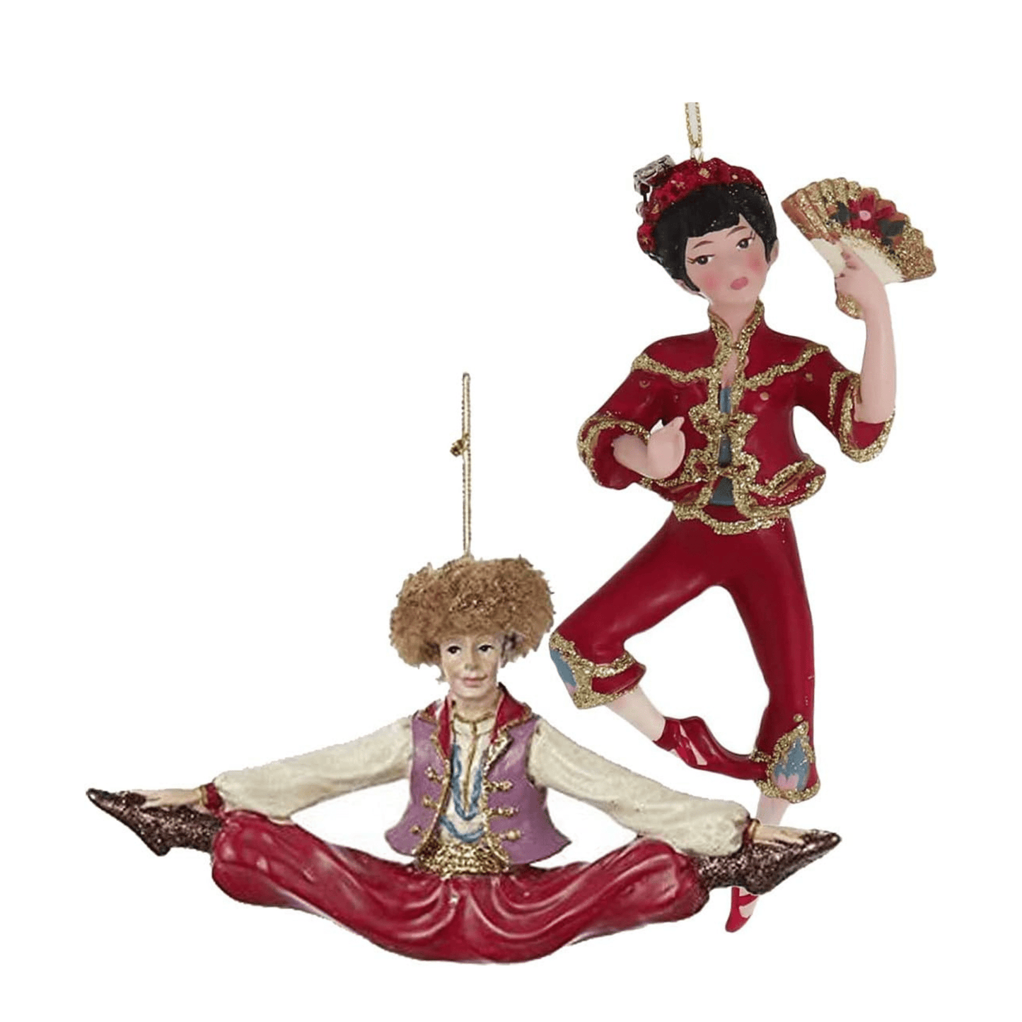 Kurt Adler Resin International Dancer Ornament Set – 4 Piece - Tree Treasures
