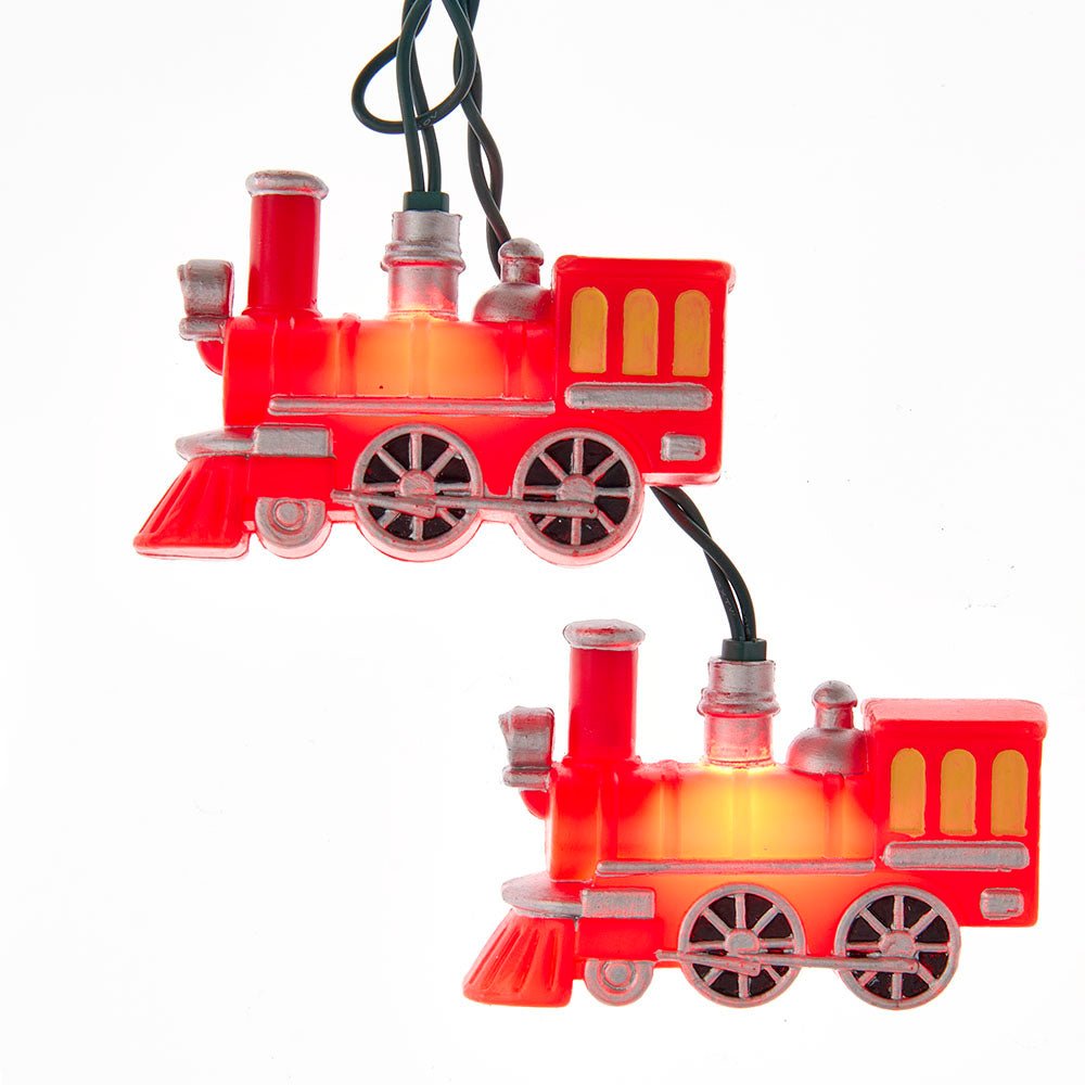 KURT ADLER UL 10/L RED TRAIN LIGHT SET - Tree Treasures