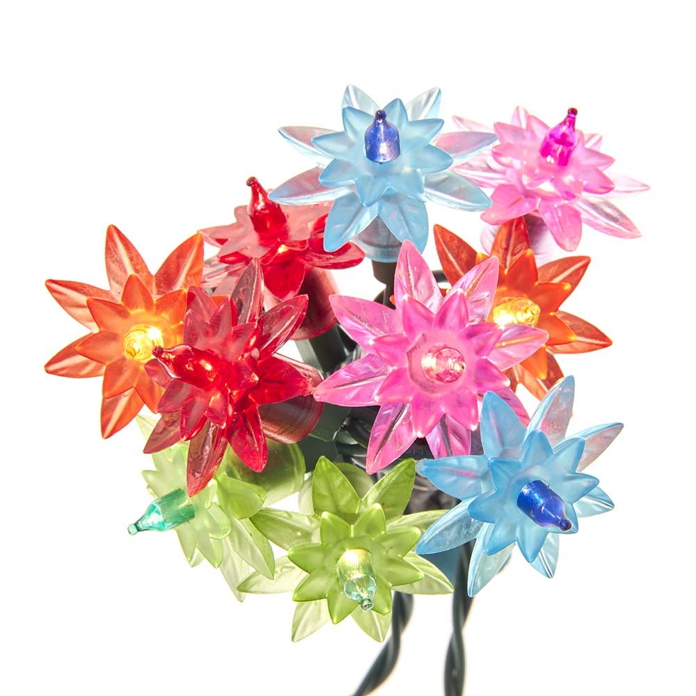 KURT ADLER UL 20L MULTI - COLOR FLOWER LIGHT SET - Tree Treasures