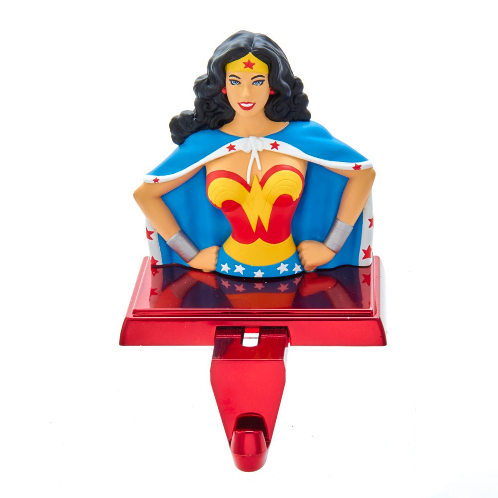 Kurt Adler Wonder Woman™ Figural Stocking Hanger – 6.5 - Inch Holiday Hook - Tree Treasures