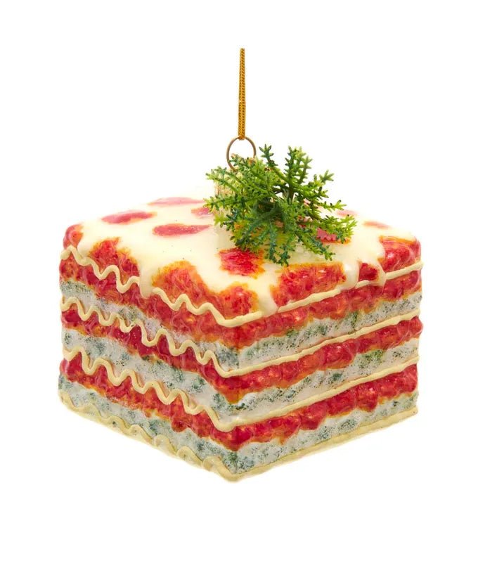 Lasagna Glass Ornament – Noble Gems Christmas Tree Collection - Tree Treasures