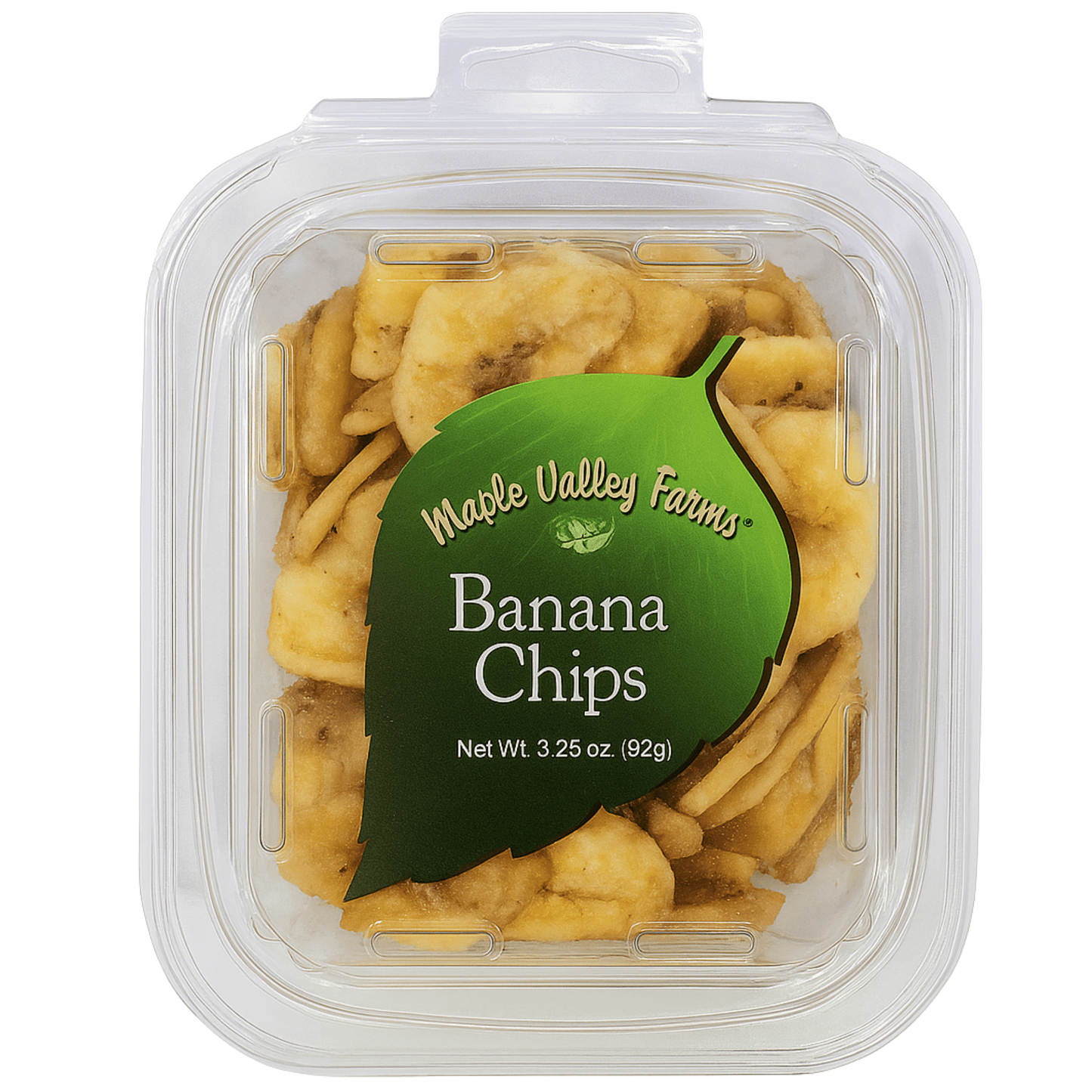 Maple Valley Farms Banana Chips 3.25 OZ Peg Tub - Tree Treasures