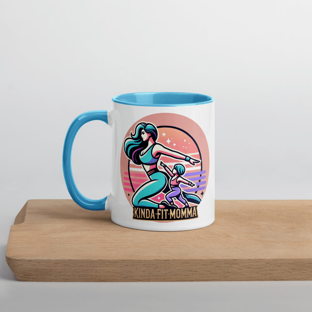 Mug with Color InsideKinda Fit Momma Mug – TikTok Colab | Fitness Mom Mug - Tree Treasures