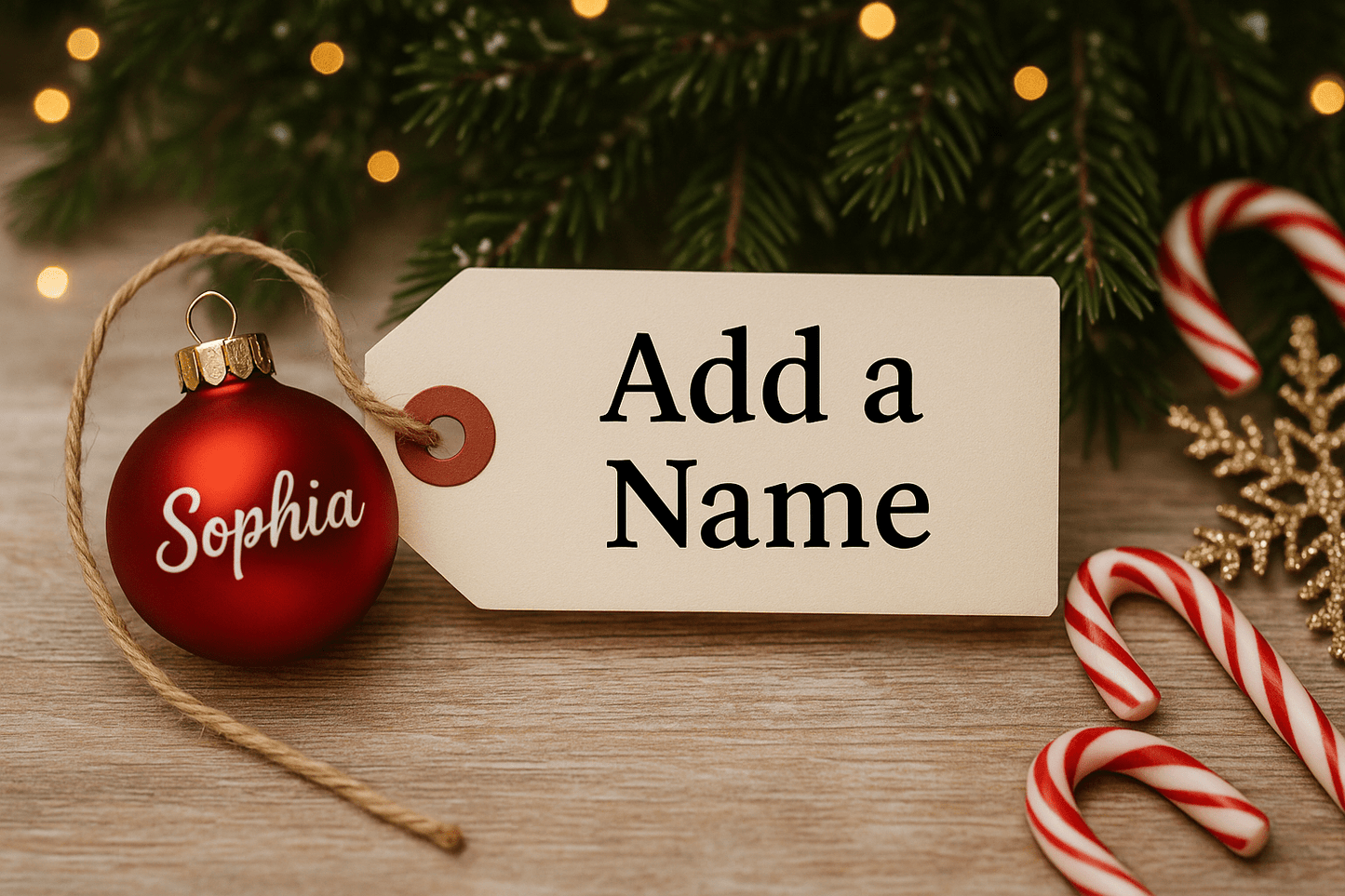 Name Customization Add - On for Ornaments – Tree Treasures - Tree Treasures