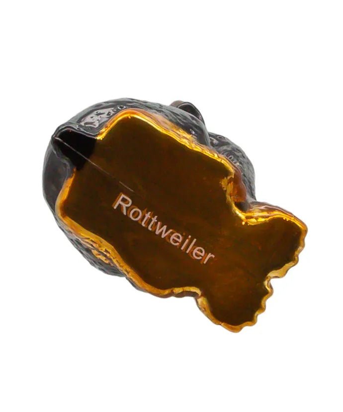 Noble Gems™ Rottweiler With Antlers Glass Ornament - Tree Treasures