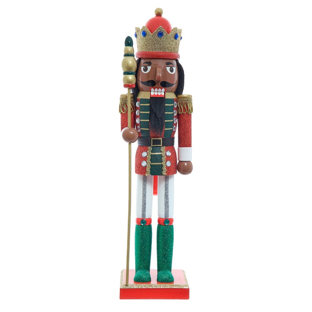 *PRESALE* 15" African American Nutcracker King - Tree Treasures