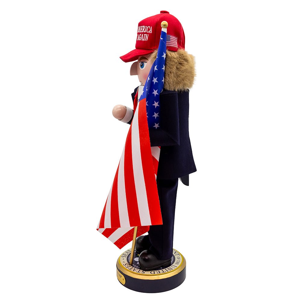 *PRESALE* 16" Trump Nutcracker – Limited Edition 16" Patriotic Collectible by Kurt Adler (500 Made) - Tree Treasures