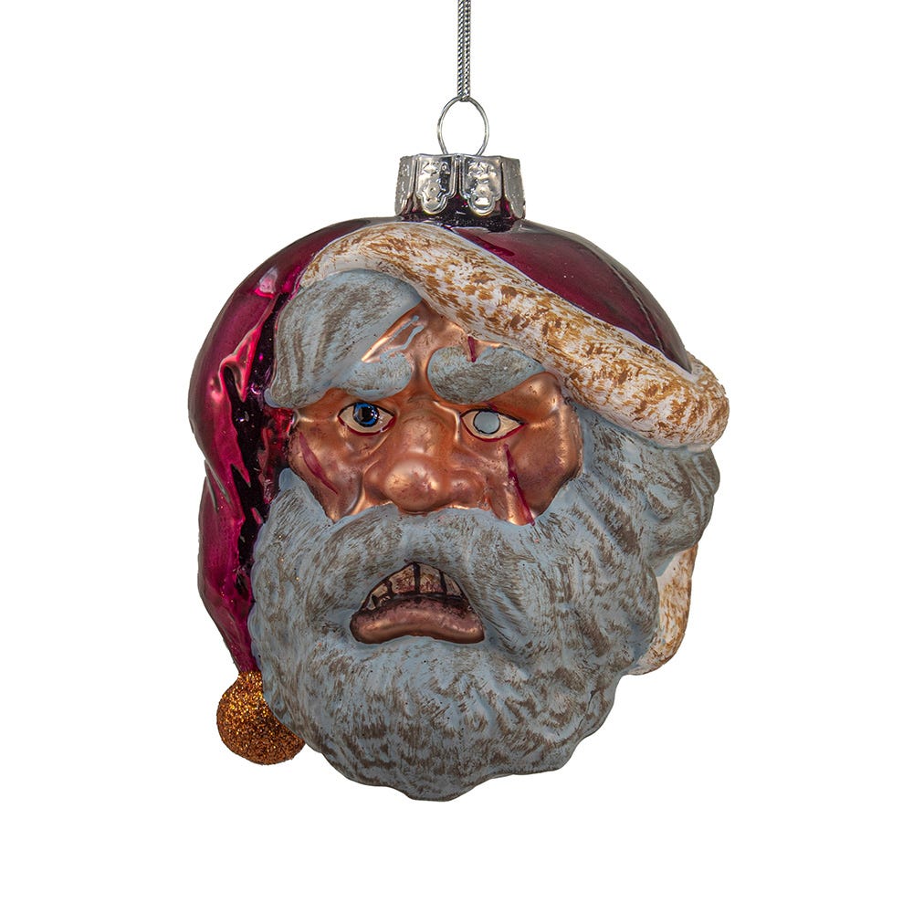 *PRESALE* Gorenaments® Evil Santa Glass Ornament - Tree Treasures