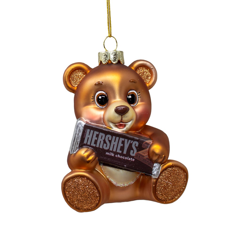 *PRESALE* Hershey’s™ Glass Bear Ornament - Tree Treasures