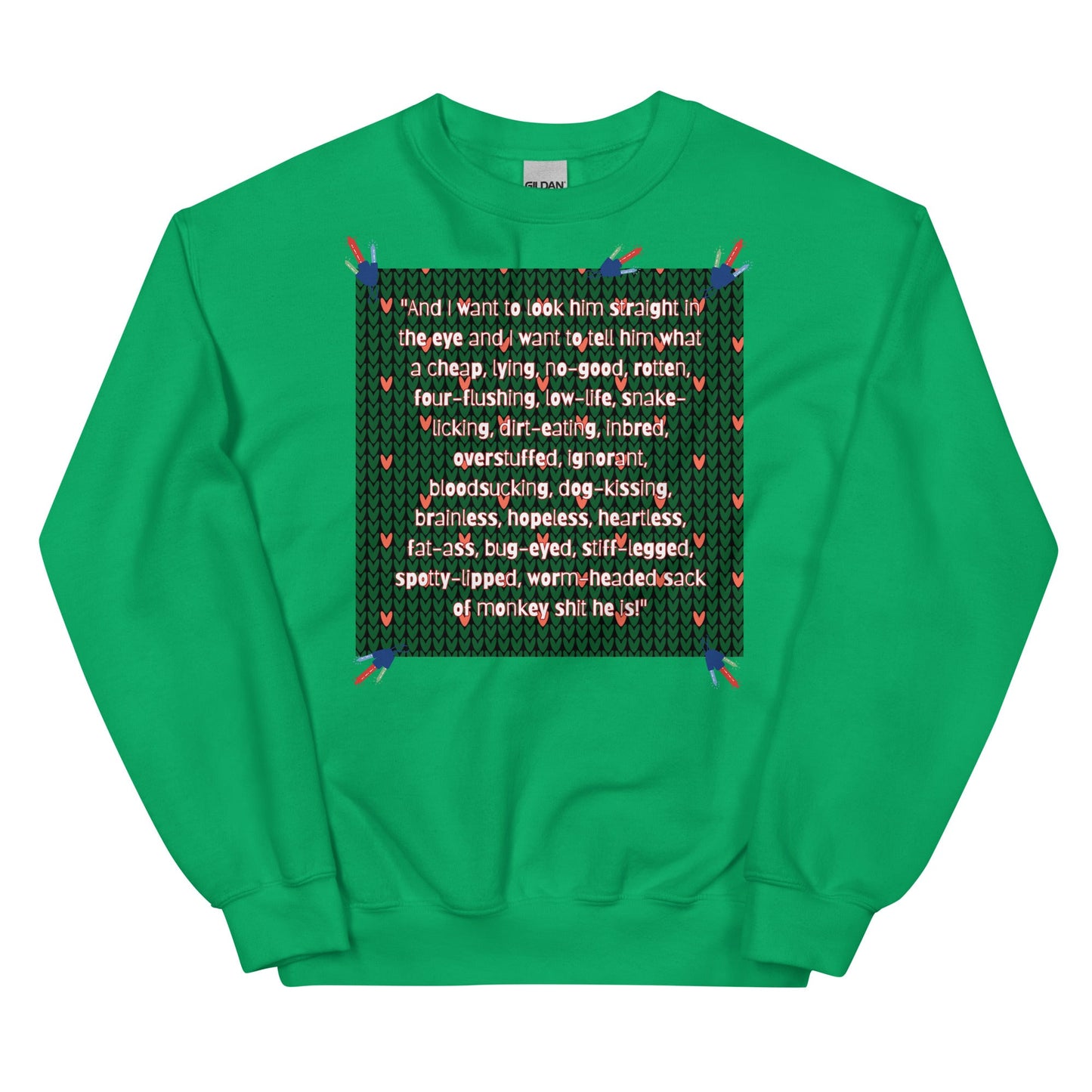 Rotten, Four - Flushing Ugly Christmas Sweater - Tree Treasures