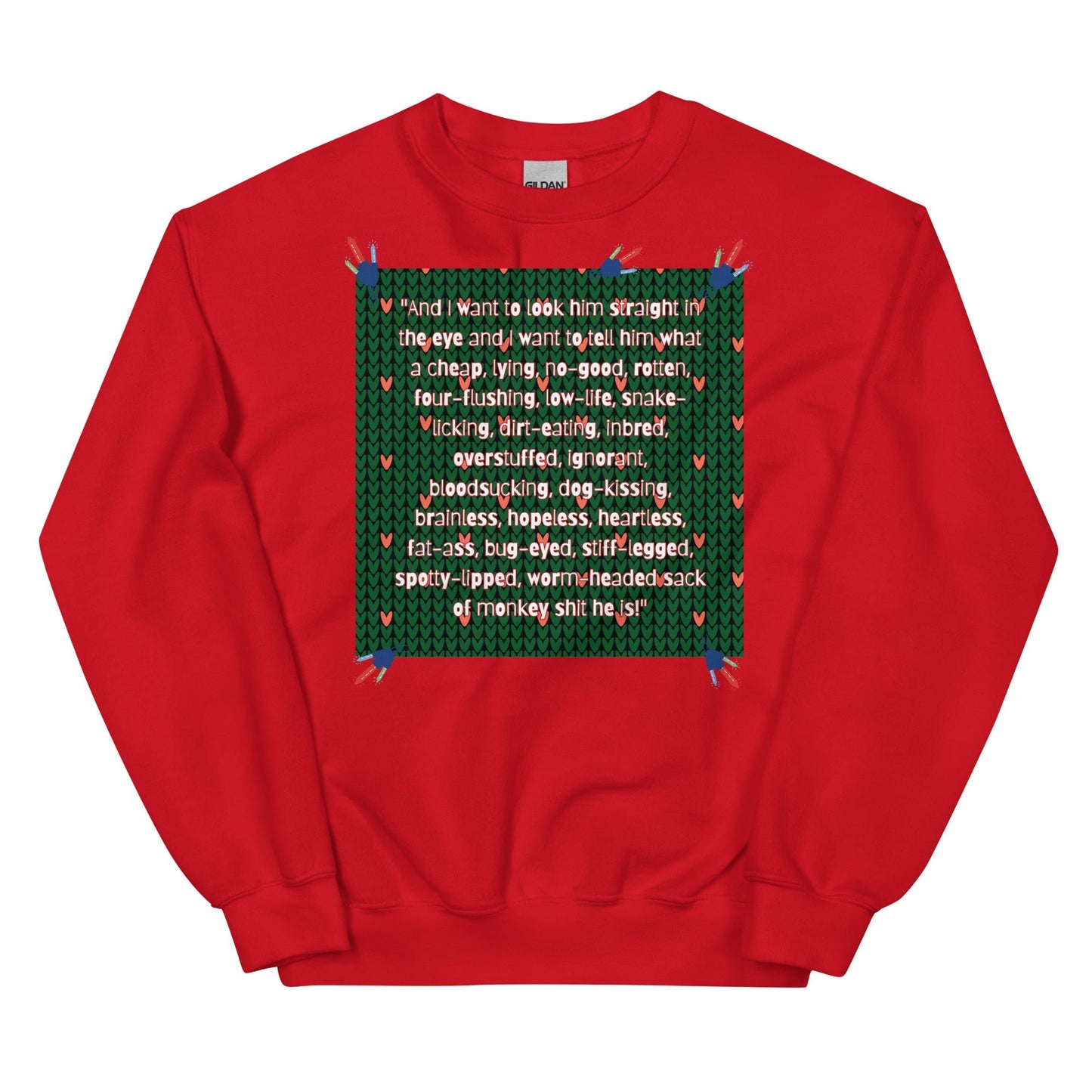 Rotten, Four - Flushing Ugly Christmas Sweater - Tree Treasures