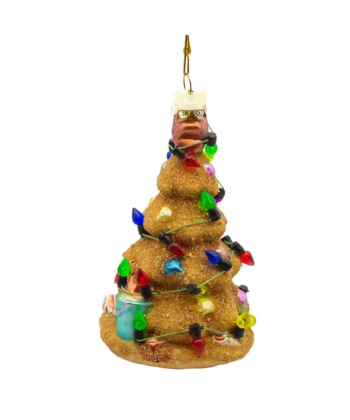 Sand Christmas Tree Glass Ornament – Noble Gems - Tree Treasures