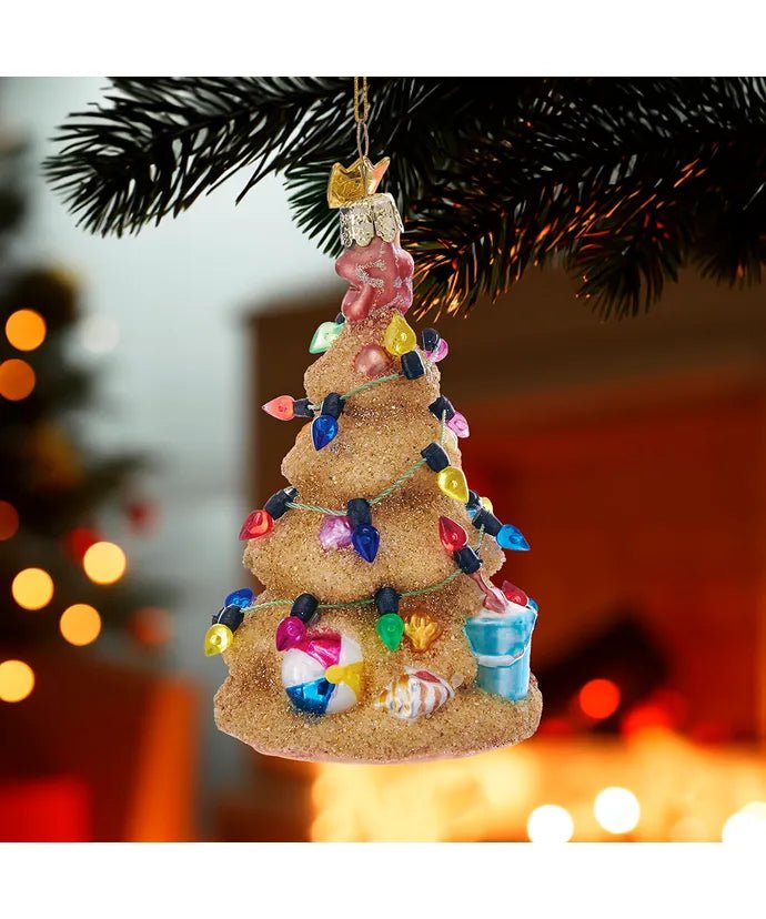 Sand Christmas Tree Glass Ornament – Noble Gems - Tree Treasures