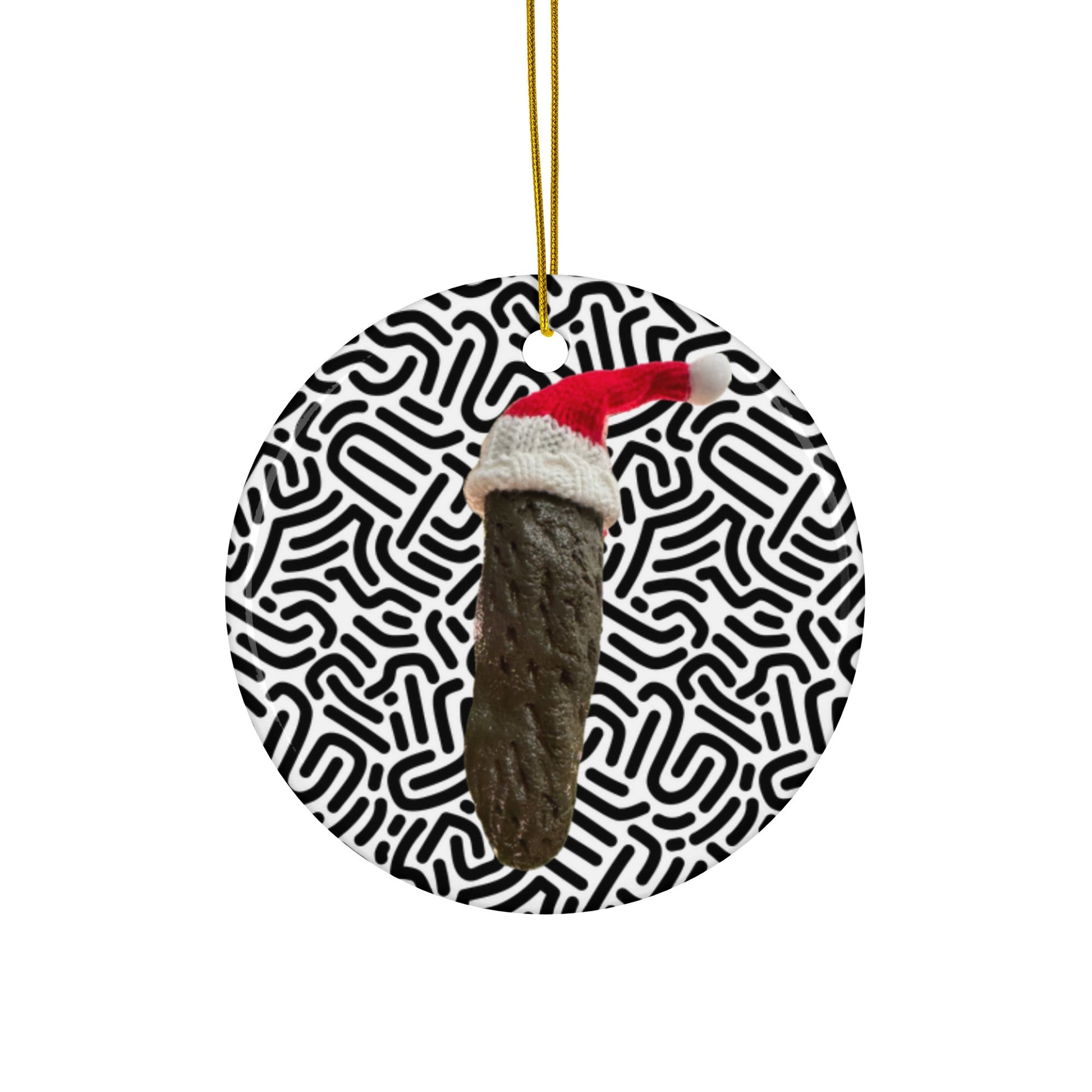 Santa’s Little Stinker – Poop Ornament with Hat - Tree Treasures
