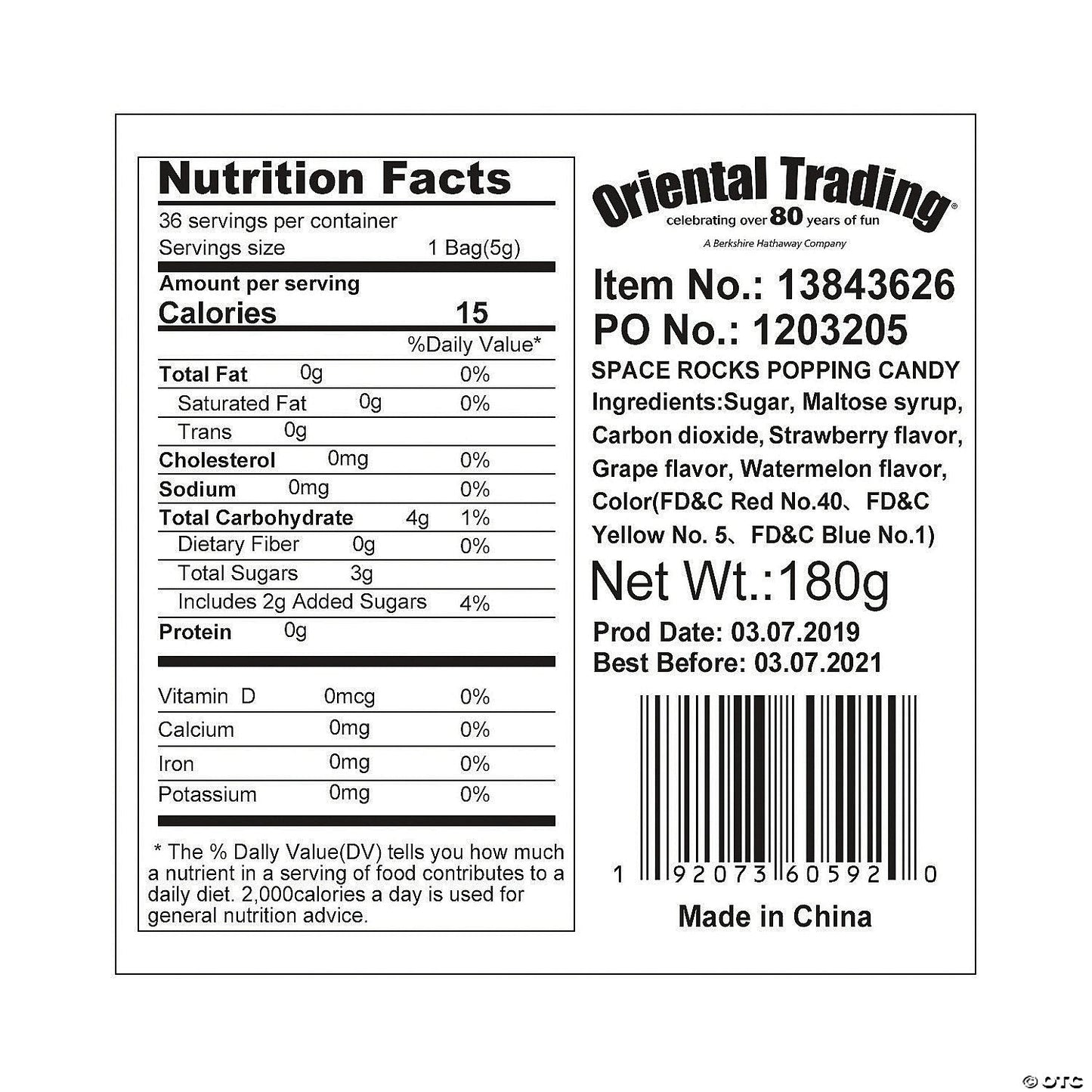 Space - Themed Popping Candy Packs (12 Ct) – Assorted Fruit Flavors - Tree Treasures