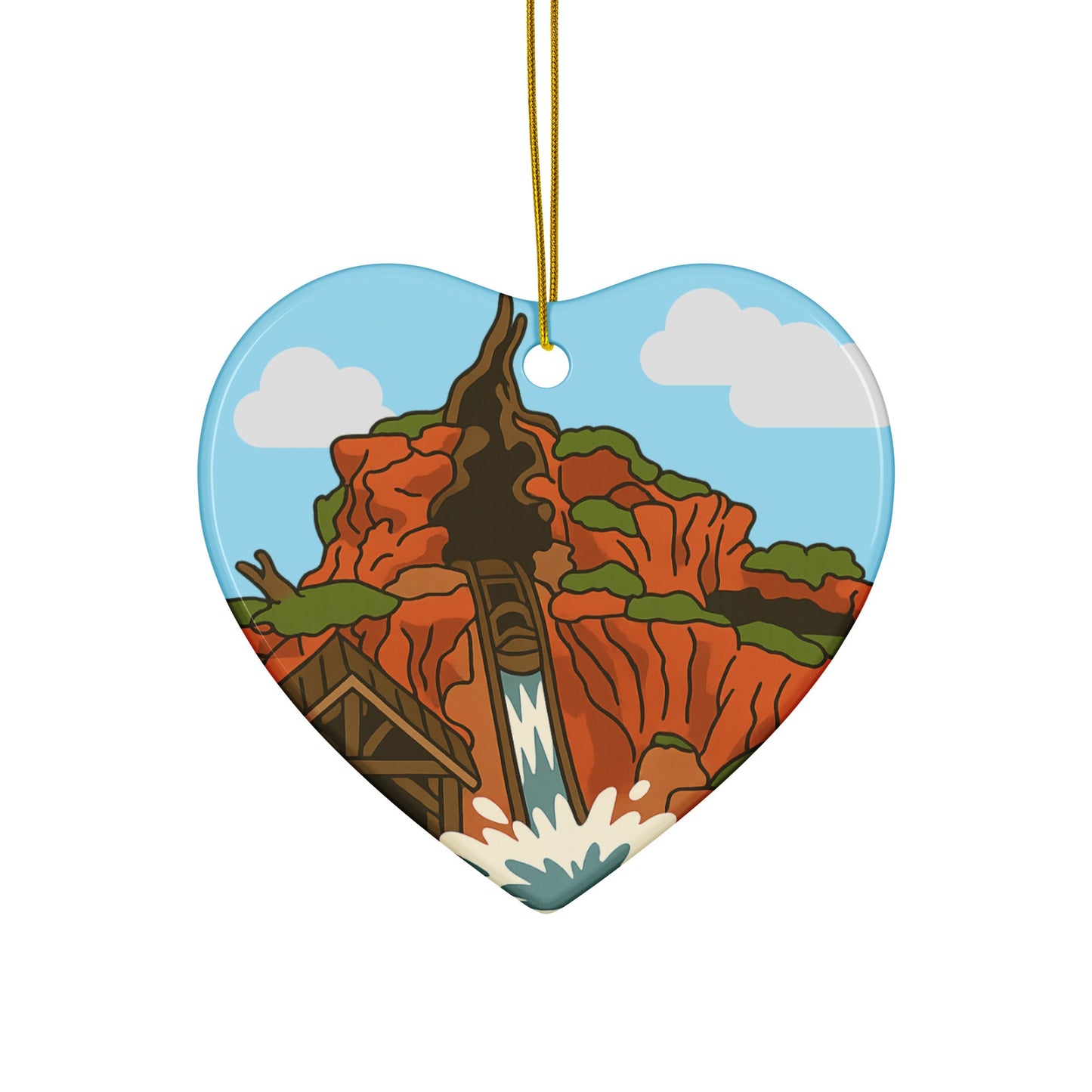 Splash Mountain Ornament – Big Drop Ride Scene - Tree Treasures