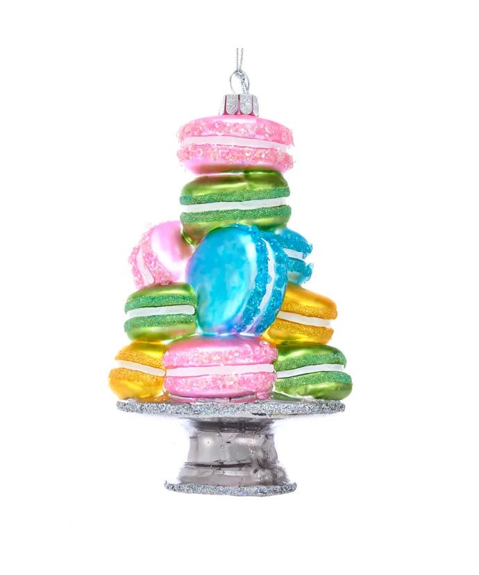 Stacked Macaroon Glass Ornament – Noble Gems - Tree Treasures
