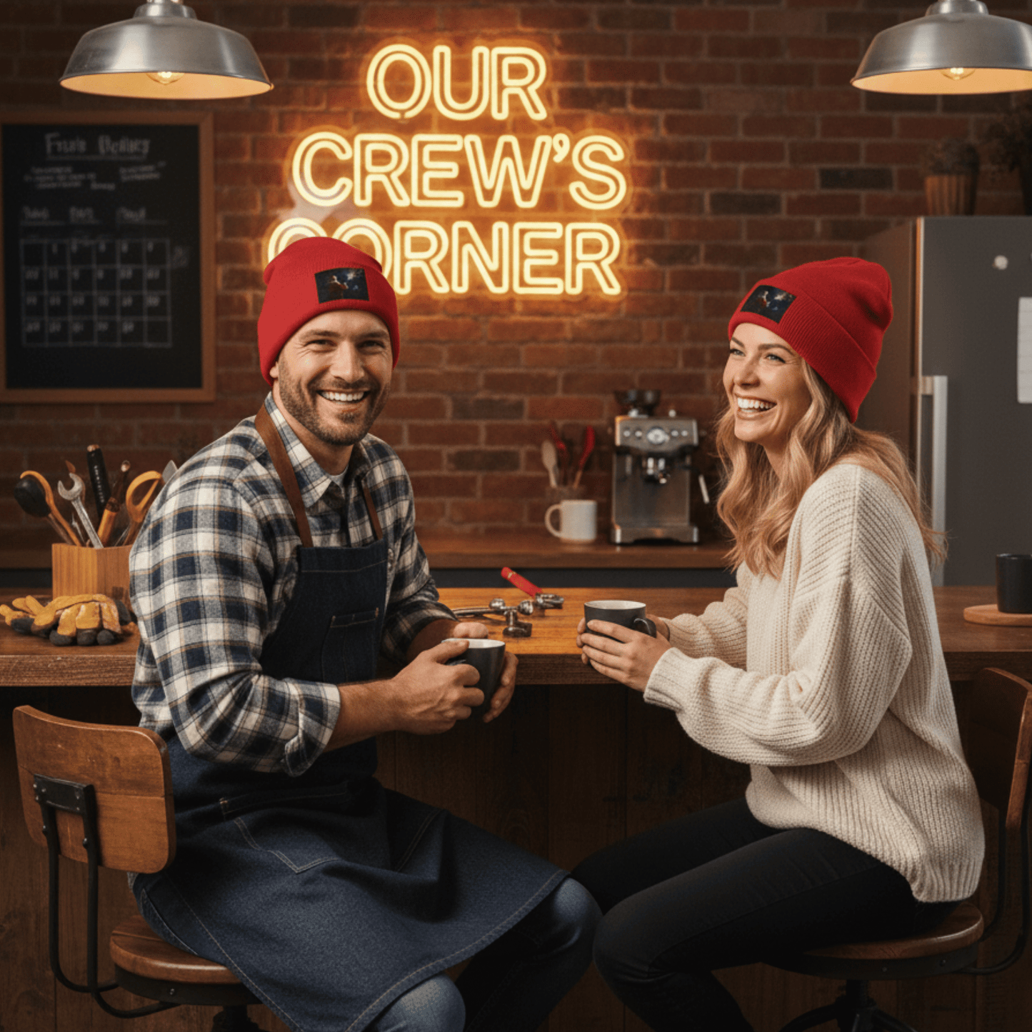 The Tree Treasures Cuffed Beanie – Warm Knit Winter Hat for Men & Women, Soft Hypoallergenic Acrylic, Classic 12" Unisex Fit - Tree Treasures