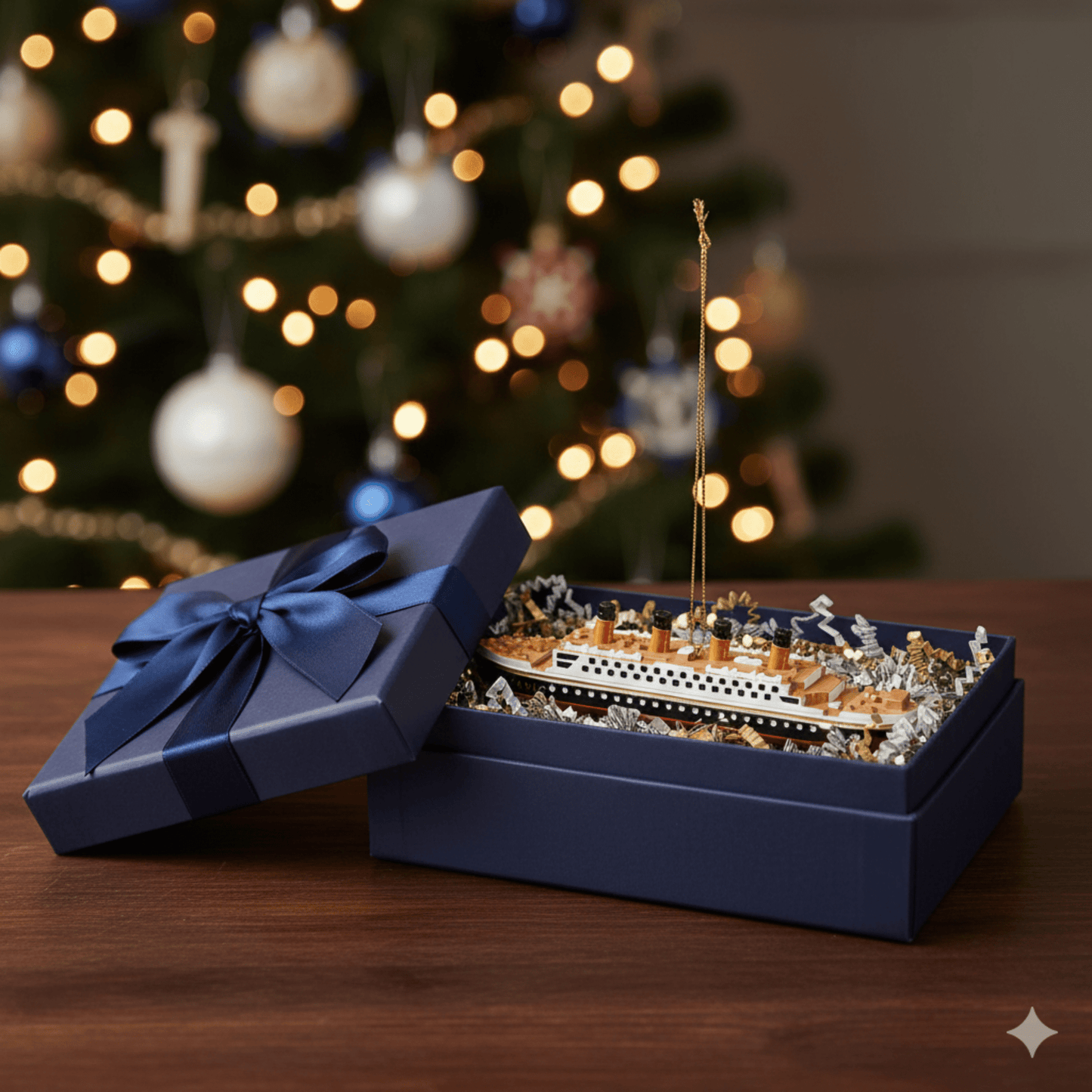 "Titanic" Boat Ornament by Kurt Adler - Tree Treasures