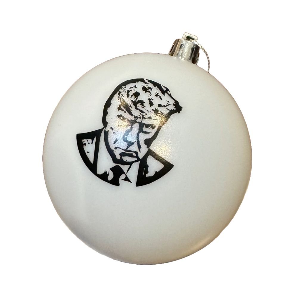 Tree Treasures Donald Trump Mugshot Christmas Ornament, 3 Inches - Tree Treasures