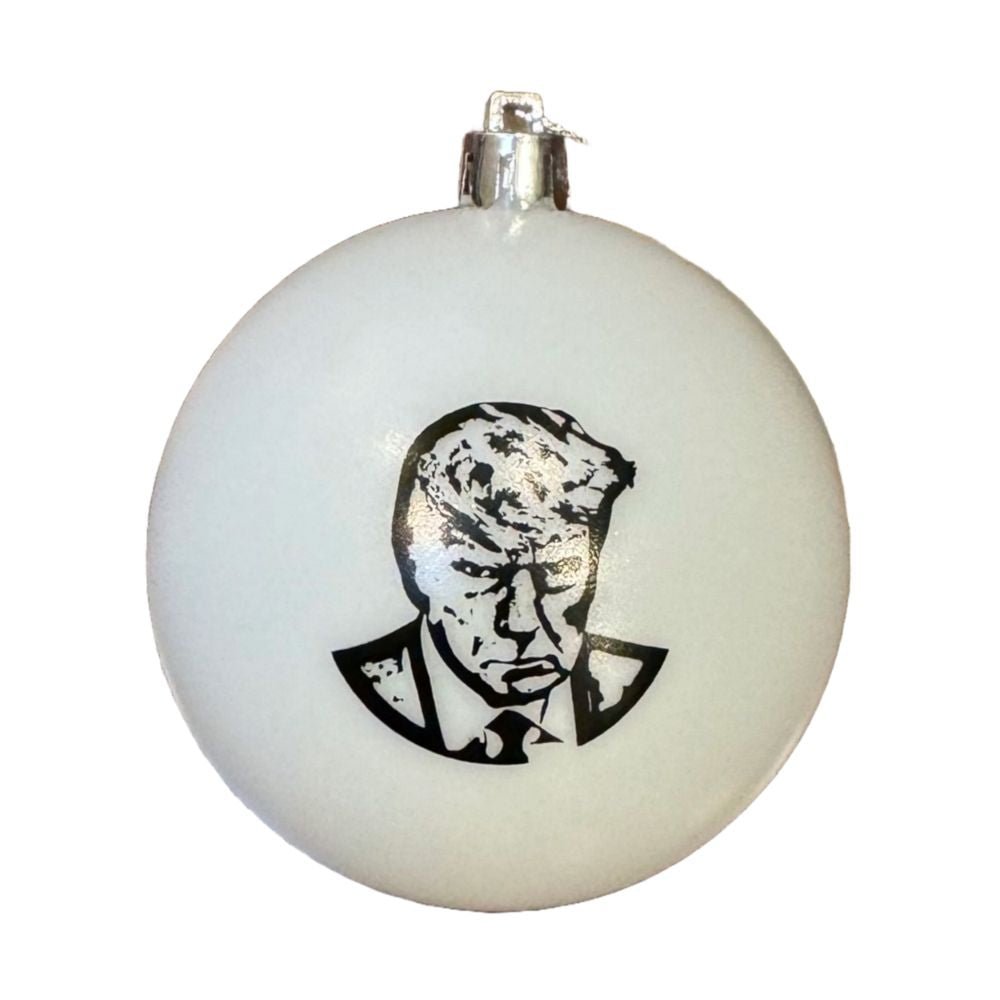 Tree Treasures Donald Trump Mugshot Christmas Ornament, 3 Inches - Tree Treasures
