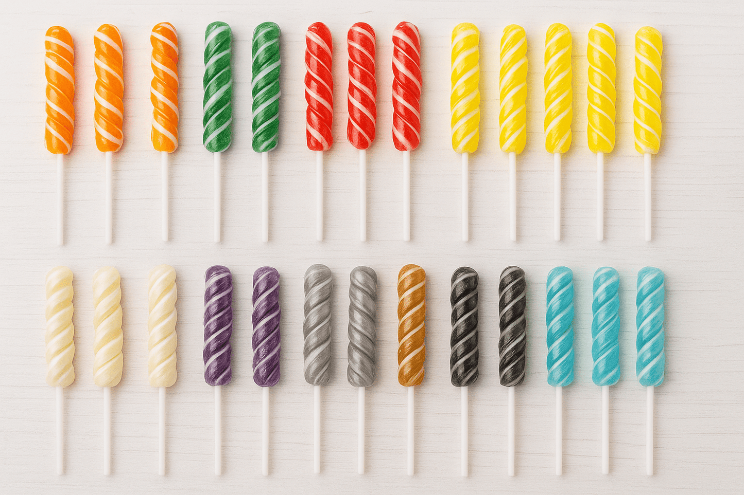 Twisty Pops – 20 Individually Wrapped Swirl Lollipops (8.46 oz Bag) – Bulk Candy for Parties, Buffets, Favors & Gifts - Tree Treasures