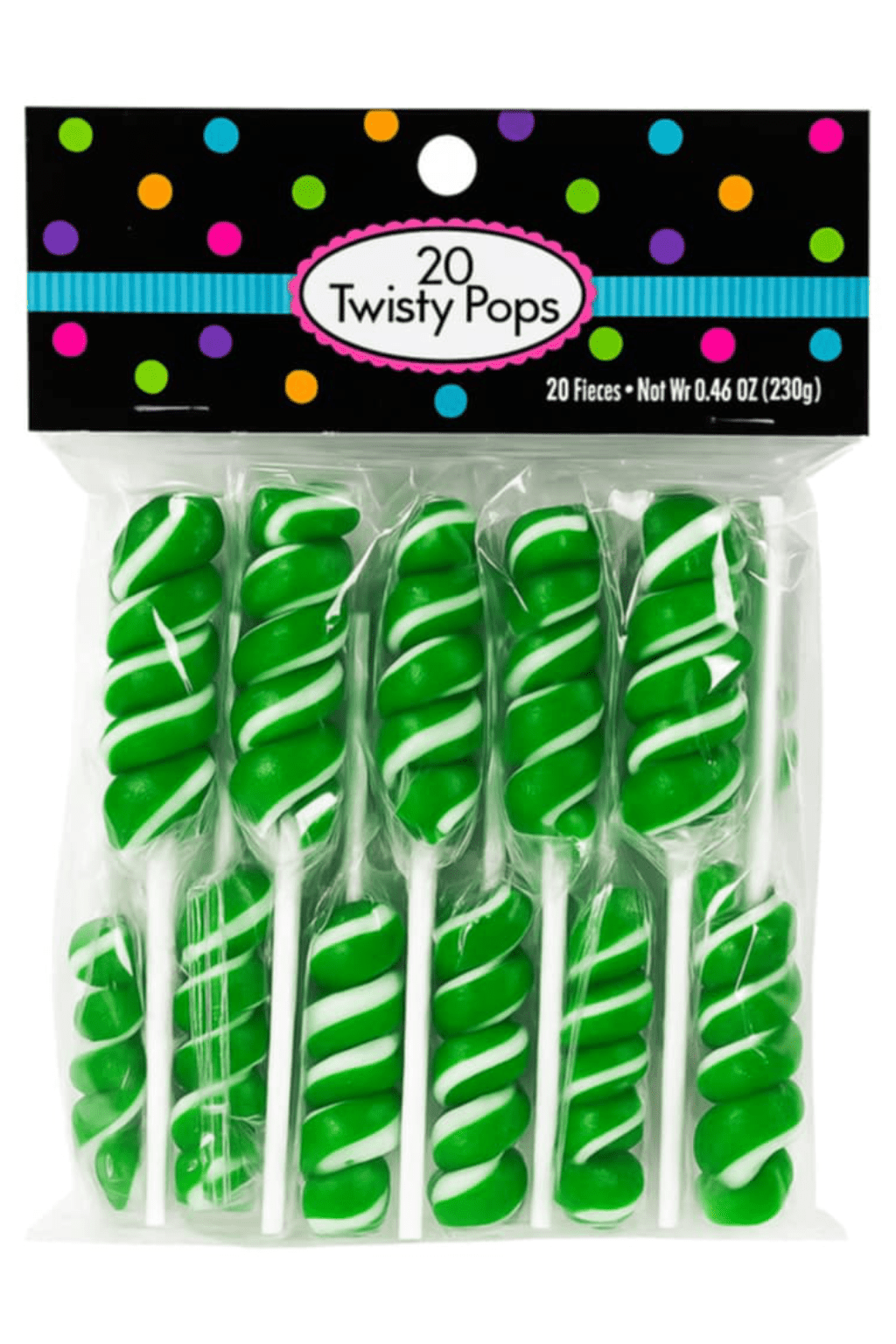 Twisty Pops – 20 Individually Wrapped Swirl Lollipops (8.46 oz Bag) – Bulk Candy for Parties, Buffets, Favors & Gifts - Tree Treasures