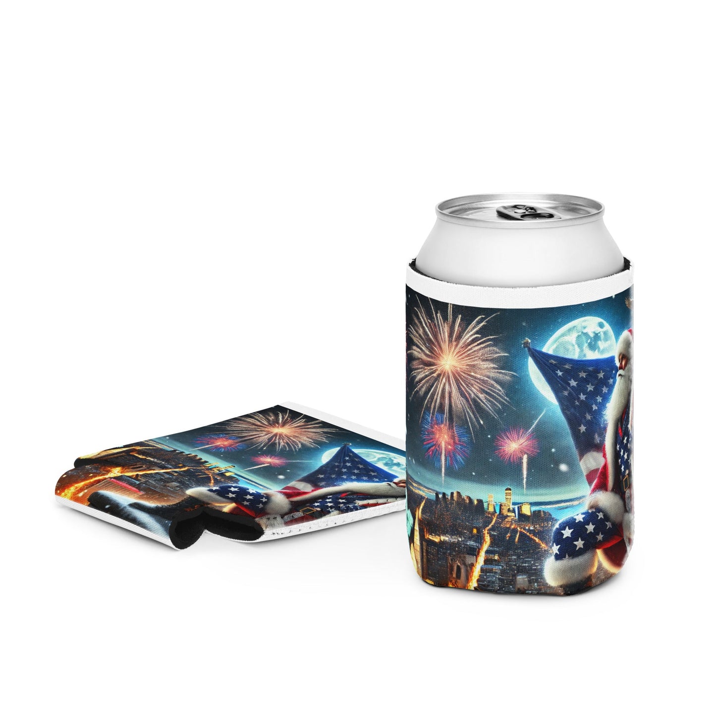 USA Santa Can Cooler - Tree Treasures